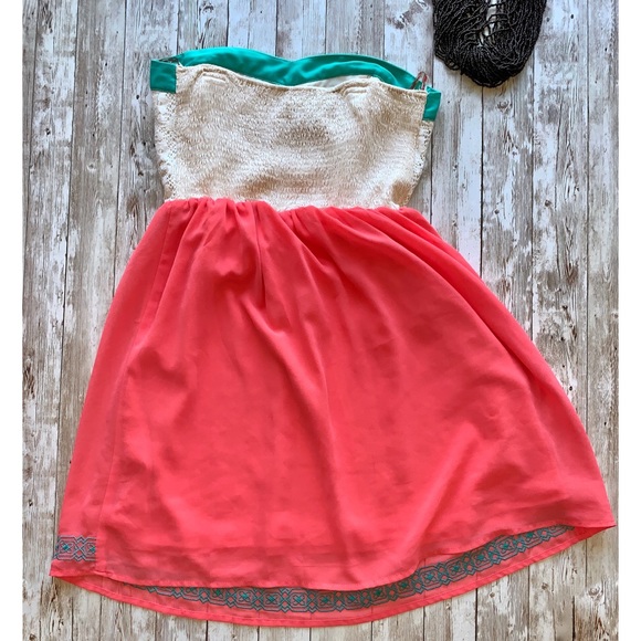 Flying tomato strapless dress boho western size S - Picture 2 of 3